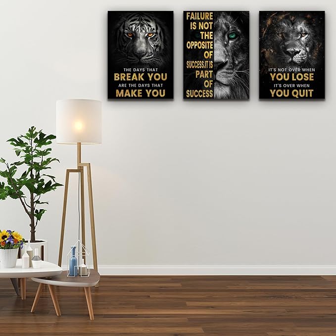 Motivational Wall Decor Art Inspirational Canvas Poster Print Inspiring Quotes - Image 4