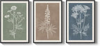 Framed Boho Botanical Wall Art for Living Room, 3 Piece Modern Farmhouse - Image 9