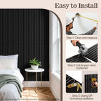 4 Pack Wood Panels for Wall, 47.24" x 23.81" Acoustic Wood Slat Wall Panel for - Image 7