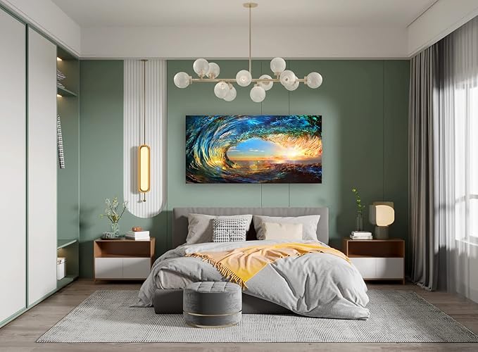 Cao Gen Decor Art S06775 Giant Wave Water Wall Art Canvas Prints 1 Panels Ocean - Image 4
