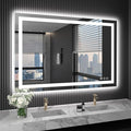 LOAAO 48X36 LED Bathroom Mirror by LOAAO