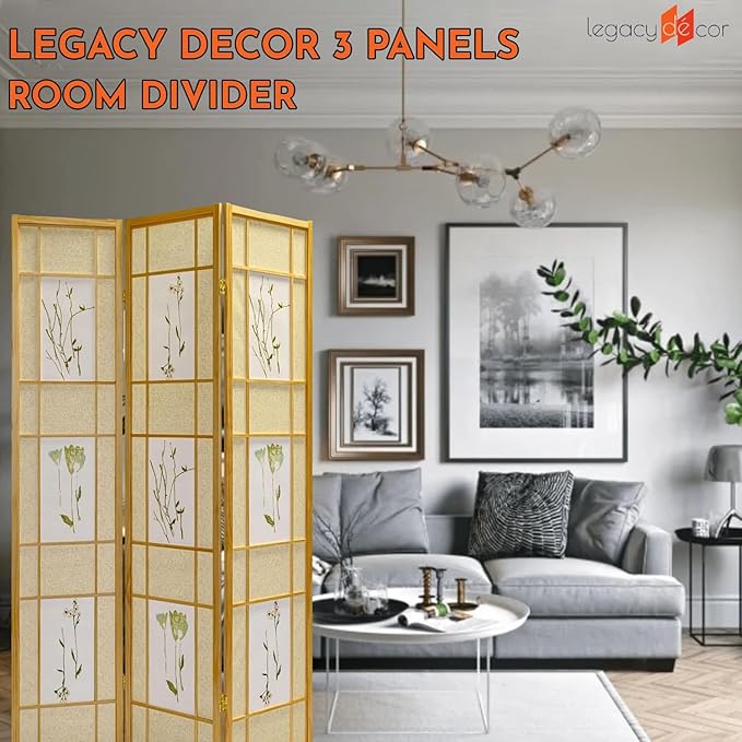 Legacy Decor 4 Panels Room Divider - Image 2