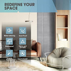 OUZUGIE WPC Acoustic Slat Wall Paneling, Living Room, TV Background, Study Room - Image 6
