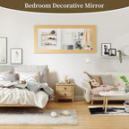 Syndra Modern Full Length Mirror Wood Frame, 65x24'' Large Floor Mirror - Image 8