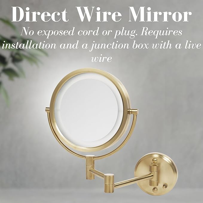 JERDON Wall-Mounted Vanity Mirror - Image 2