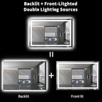 LOAAO 40X32 LED Bathroom Mirror - Image 6
