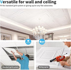 Art3d 48 Pack PVC Ceiling Tiles 24x24 Inches Waterproof Drop Ceiling Tiles/Wall - Image 7