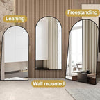 Prywot Full Length Mirror, Oversized 78"x38" Arched-Top Floor Mirrors, Modern - Image 5