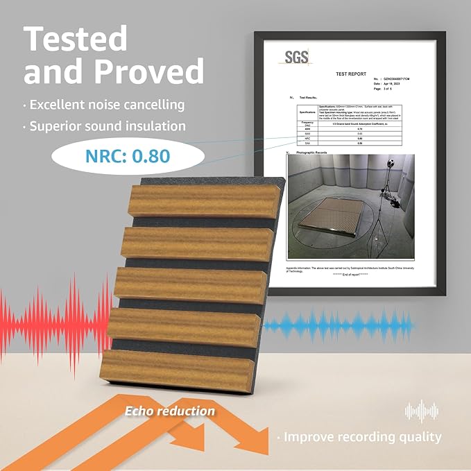 Art3d 6-Pack Acoustic Wood Slat Wall Panels - Image 4
