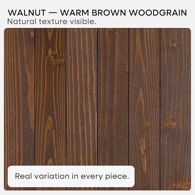 Homeforia Classic Walnut 30 inch Floating Shelf, High End Solid Real Wood Small - Image 6