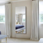 KOCUUY Large Silver Mirror, HD Tempered Glass, Anti-Rust Frame, Modern Design - Image 4