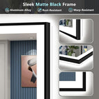 60x36 Black Framed LED Bathroom Mirror - Image 9