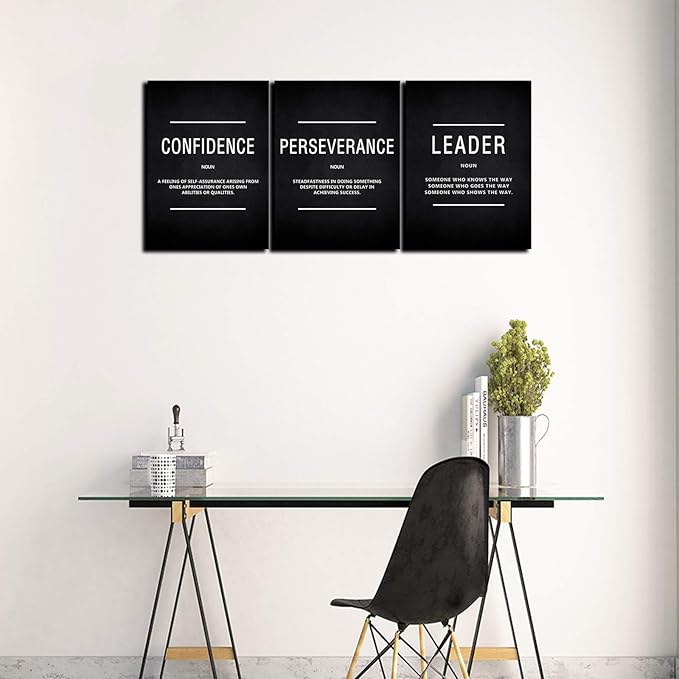 KAWAHONE Canvas Painting Wall Art Large, Motivational Leader Confidence - Image 4