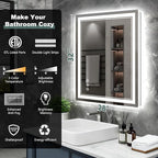 32x28 Inch LED Bathroom Mirror - Image 2
