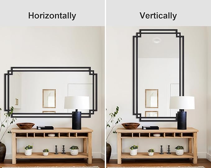 30" x 59" Large Wall Mirror for Decor, Hang Vertically or Horizontally - Image 7