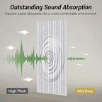 TONOR 8 Pack Large Acoustic Panels, 47.2" X 23.6" X 0.35" Acoustical Wall Panel - Image 4