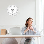 XFM Large Minimalist Wall Clocks Battery Operated 24 Inch White Modren Wall - Image 6