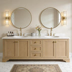 WallBeyond Round Wood Mirror - Image 4