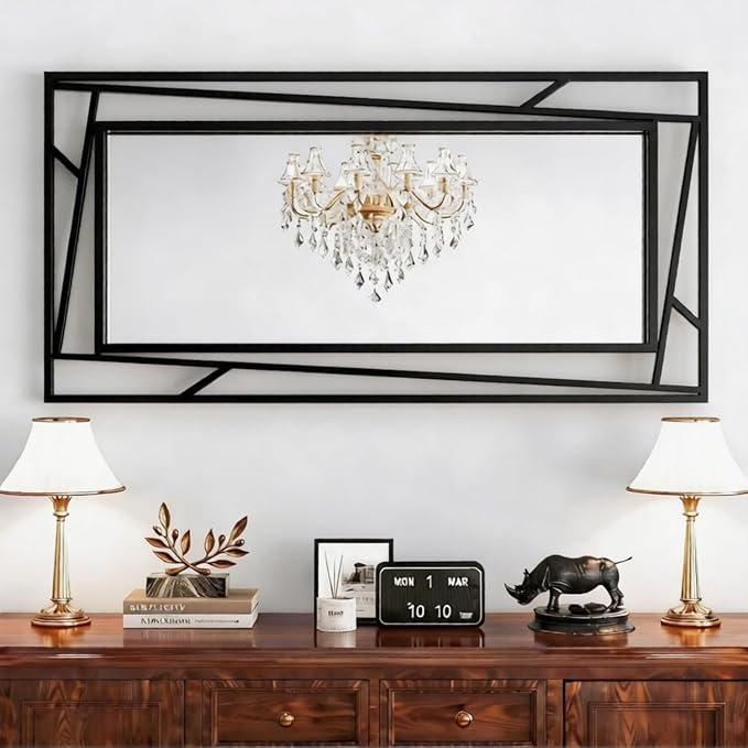 Rectangular Wall Mirror, Hang Horizontally or Vertically - Image 4
