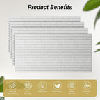 TONOR Dual-Layer Thickened Acoustic Wall Panels Self Adhesive, 4 Pack - Image 6