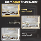 LOAAO 40"x28" LED Bathroom Mirror - Image 5
