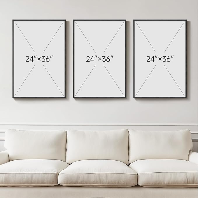 Framed Modern Luxury Large Wall Art - Image 3
