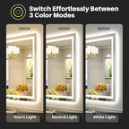 Briivue 28x36 Inch LED Bathroom Mirror - Image 4