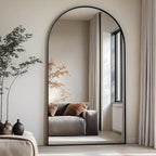 Prywot Arched Floor Mirror, 76 "x 34" Full Length Mirror Wall Mirrors Hanging - Image 3