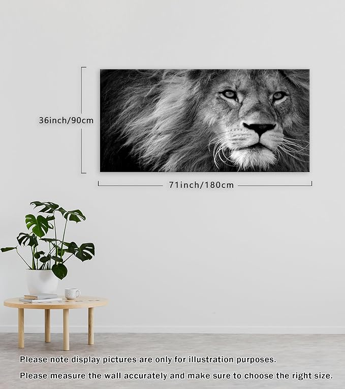 Baisuart D0198 Modern Giclee Canvas Prints Wall Art Stretched Artwork Black and - Image 3