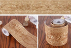 REDODECO 3D Flower Pattern Molding Peel Stick Wall Border - Image 2