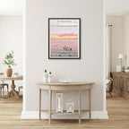 Pink Beach Newspaper Posters Vintage Fashion Coastal Girl Surf Wall Art 24X36 - Image 5