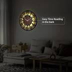 30'' Large Wall Clock with Adjustable Night Light, Glow in The Dark Decorative - Image 6