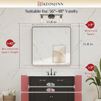 Keonjinn Black Bathroom Mirrors - Image 6