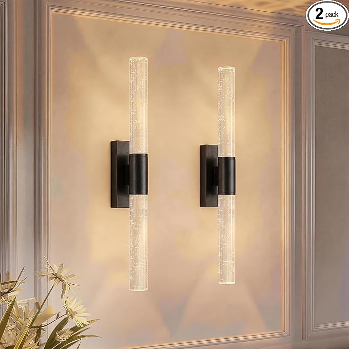 camuucci Battery Operated Wall Sconces Set of 2 Rechargeable Battery Powered by CAMUUCCIWALLSCONCES