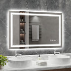 48x32 Inch LED Bathroom Mirror by Wedhouc