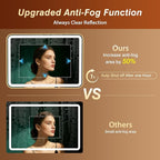 32x55 Inch Gold Framed LED Bathroom Mirror - Image 6