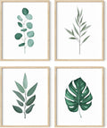 HAUS AND HUES Green Plant Art Print Set of 4-16x20 by HausandHuesArtPrints
