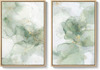 Framed Sage Green Abstract Wall Art - Image 9