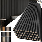 Art3d 4-Pack 108" x 12" Acoustic Wood Panels by Art3d