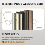 RITOLLO 4 Pack Wood Panels for Wall, 47.2"×23.6"×0.7" Wood Slat Acoustic Panels - Image 4