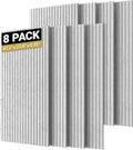 TONOR 8 Pack Large Acoustic Panels, 47.2" X 23.6" X 0.35" Acoustical Wall Panel by TONOR