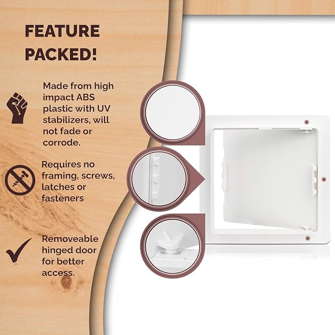 Morvat Access Panel 10x10 Inch for Drywall & Ceiling - Image 4