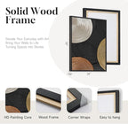 Large Framed Abstract Circles Wall Art Set of 2 - Image 5