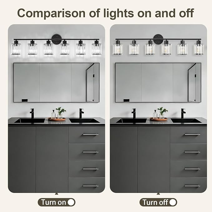 Crystal Bathroom Light Fixtures, Bathroom Lighting Fixtures Over Mirror - Image 7