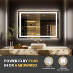 LOAAO 44"x30" LED Bathroom Mirror - Image 6