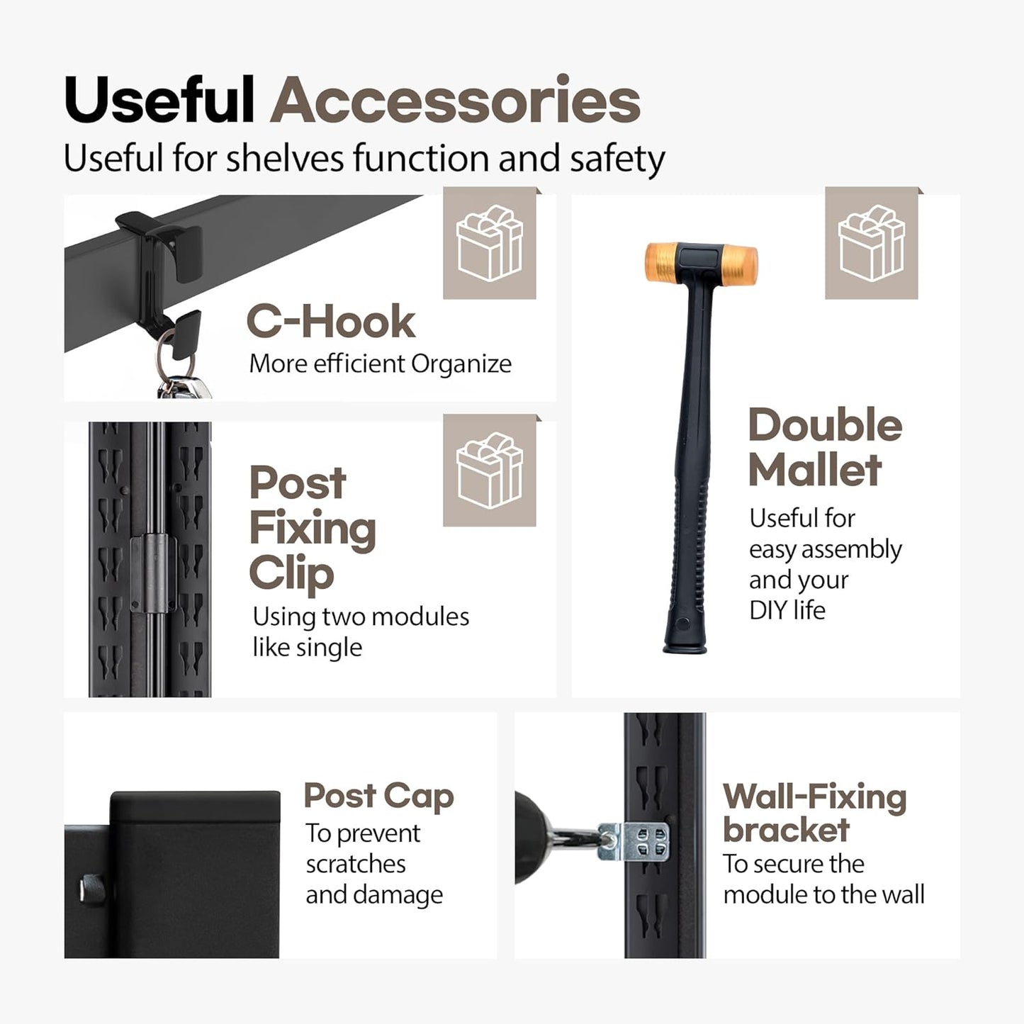 HOMEDANT House Black 5-Tier Laminated Metal Shelving Unit Adjustable Storage Utility Rack Heavy Duty Shelves Organization Shelf Kitchen Garage Pantry Closet 4Pack