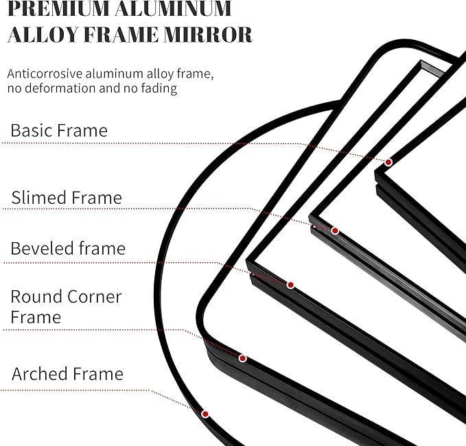 Beauty4U 71" x 32" Full Length Mirror - Image 6
