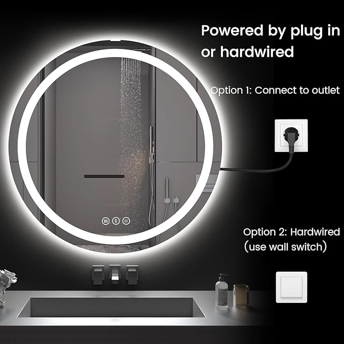 42" x 42" LED Bathroom Mirror - Image 6