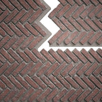 EverStone Herringbone Faux Brick Panel, 46 1/2"W x 25 1/4"H x 1"D, Stratus Color - Image 9