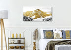 Large Golden Mountain Wall Art Abstract Black and Gold Mountain Wall Decor - Image 5
